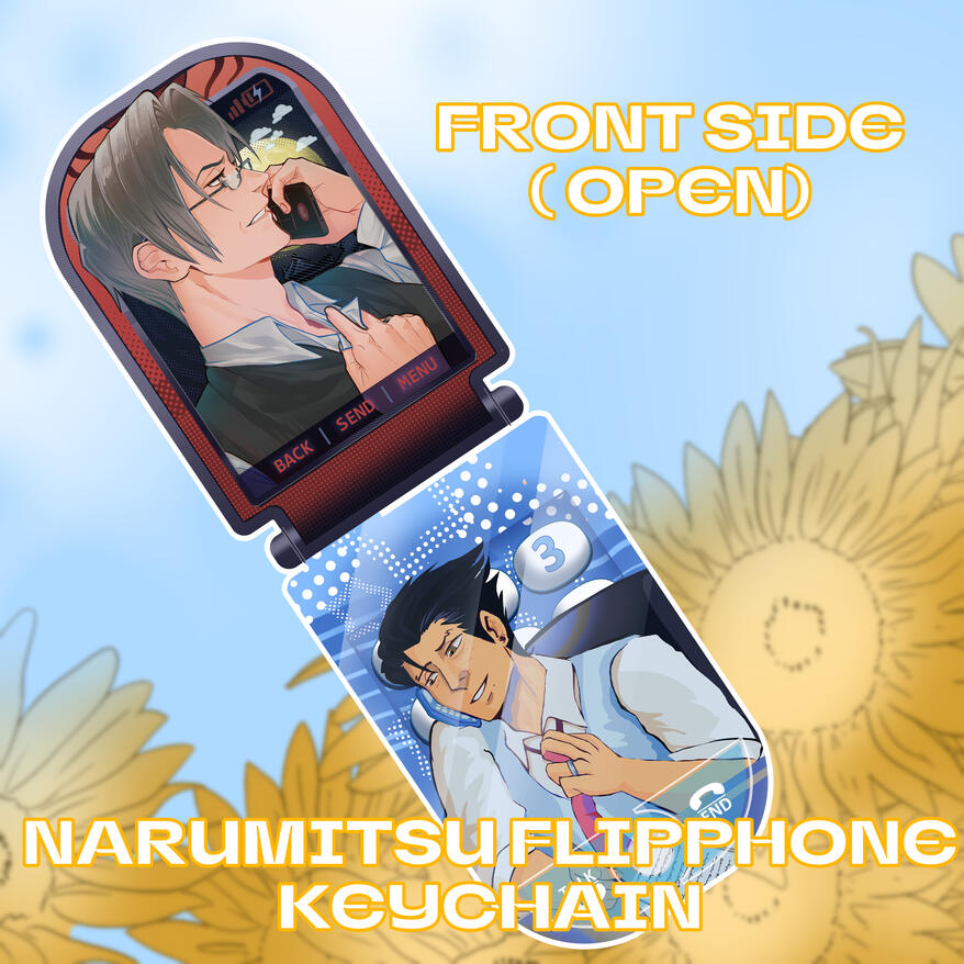 narumitsu flip phone hinged acrylic keychain ; 2025